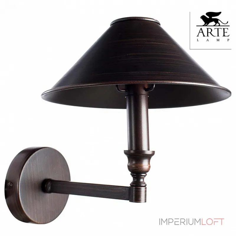 Бра Arte Lamp Giordano A2398AP-1BA Цвет арматуры черный Цвет плафонов черный Бра Arte Lamp Giordano A2398AP-1BA Цвет арматуры черный Цвет плафонов черный