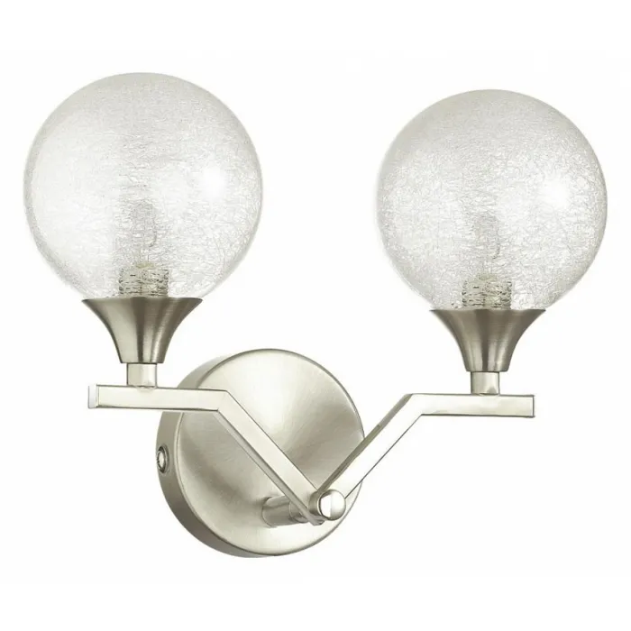 Светильник на штанге Lumion Alma 4567/2W Цвет арматуры никель Цвет плафонов прозрачный от ImperiumLoft