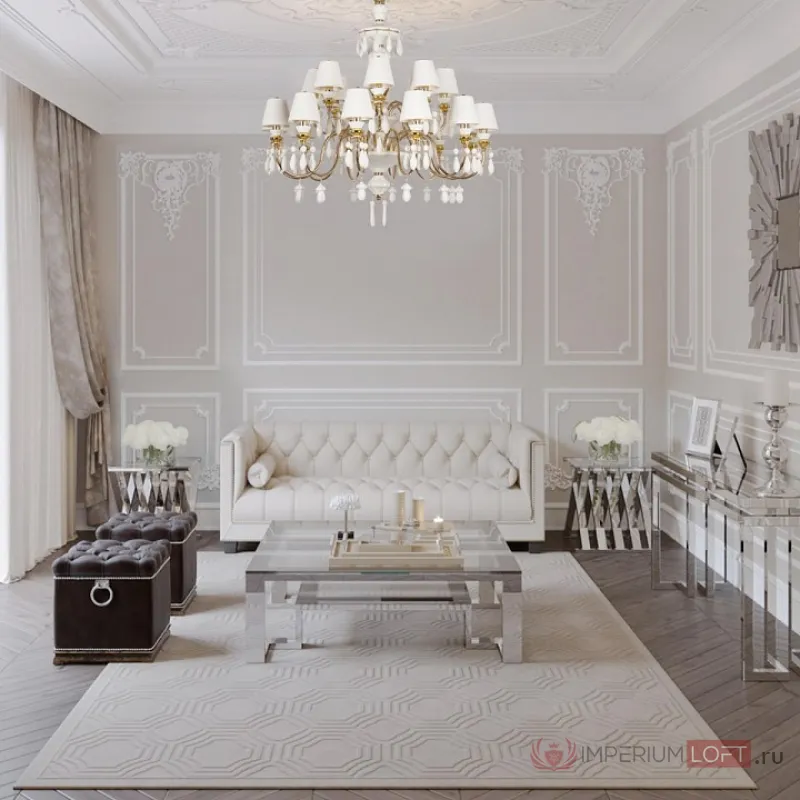 Подвесная люстра Loft it Grace 10203/12+8 White от ImperiumLoft