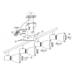 Спот Globo Parry 54530-4 Цвет арматуры никель от ImperiumLoft