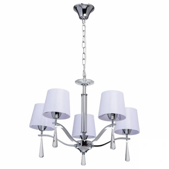 Подвесная люстра MW-Light Прато 2 101011105 Цвет арматуры хром Цвет плафонов белый от ImperiumLoft