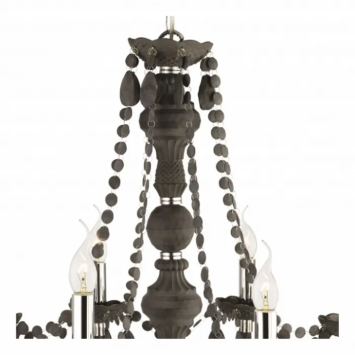 Подвесная люстра Arte Lamp Morris A8888LM-8GY Цвет арматуры хром Цвет плафонов серый от ImperiumLoft