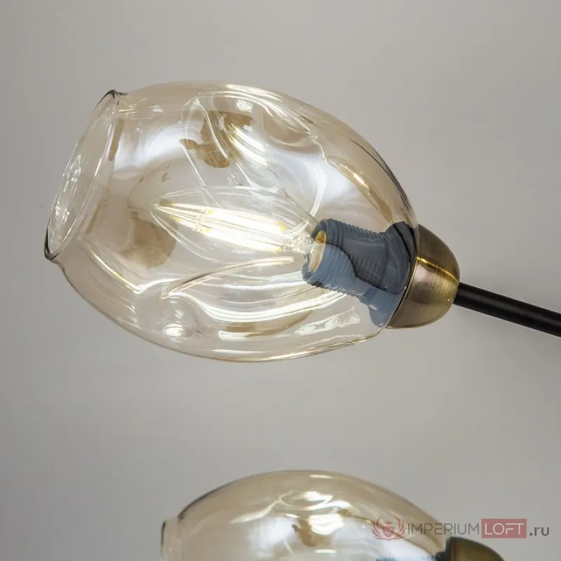 Люстра на штанге Citilux Монтана CL117185 Цвет плафонов кремовый Цвет арматуры черный от ImperiumLoft