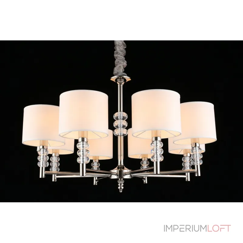 Подвесная люстра Aployt Franula APL.724.03.08 Цвет арматуры никель Цвет плафонов белый от ImperiumLoft