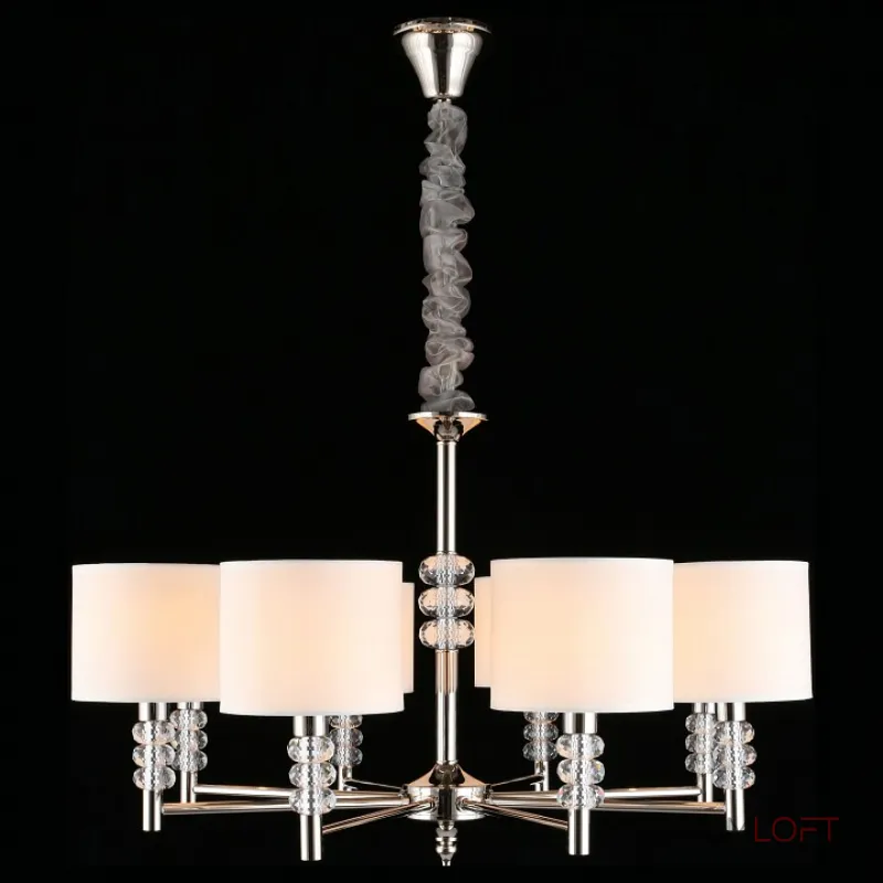 Подвесная люстра Aployt Franula APL.724.03.08 Цвет арматуры никель Цвет плафонов белый от ImperiumLoft