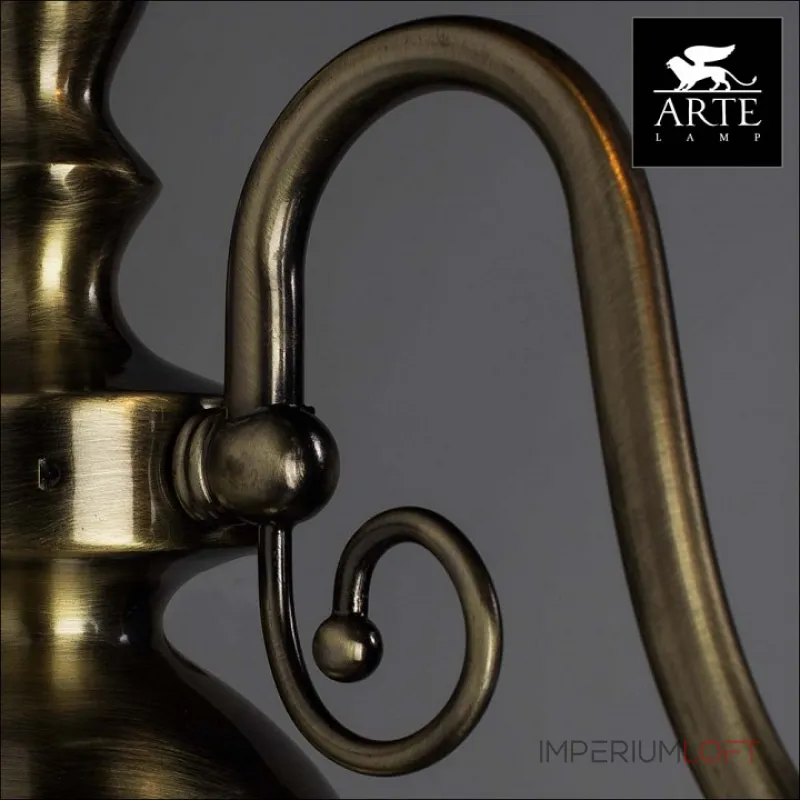 Бра Arte Lamp Antwerp A1029AP-1AB Цвет арматуры бронза Цвет плафонов прозрачный