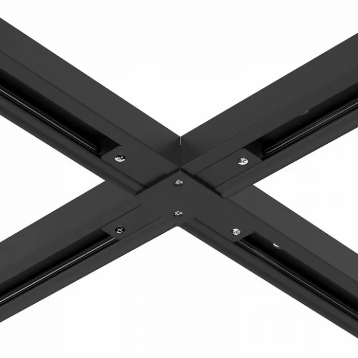 Соединитель с токопроводом X-образный для треков Arte Lamp Track Accessories A110006 Цвет арматуры черный Цвет плафонов белый от ImperiumLoft
