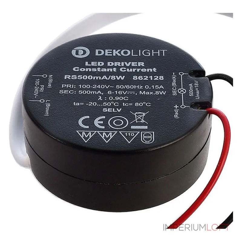 Блок питания Deko-Light Eingangsspannung 862128 Цвет арматуры черный