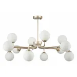 Люстра на штанге ST-Luce Redjino SLE106203-12 Цвет арматуры золото Цвет плафонов белый от ImperiumLoft