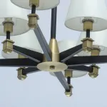 Люстра на штанге MW-Light ДельРей 700013408 Цвет арматуры бронза Цвет плафонов белый от ImperiumLoft
