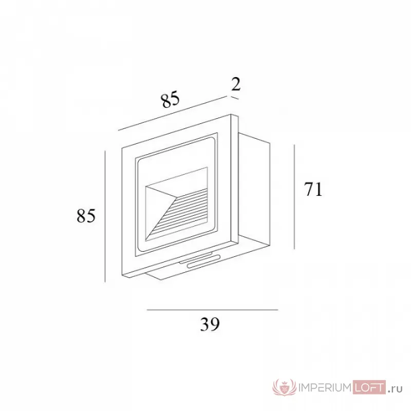 Встраиваемый светильник Denkirs DK1016 DK1016-WH от ImperiumLoft