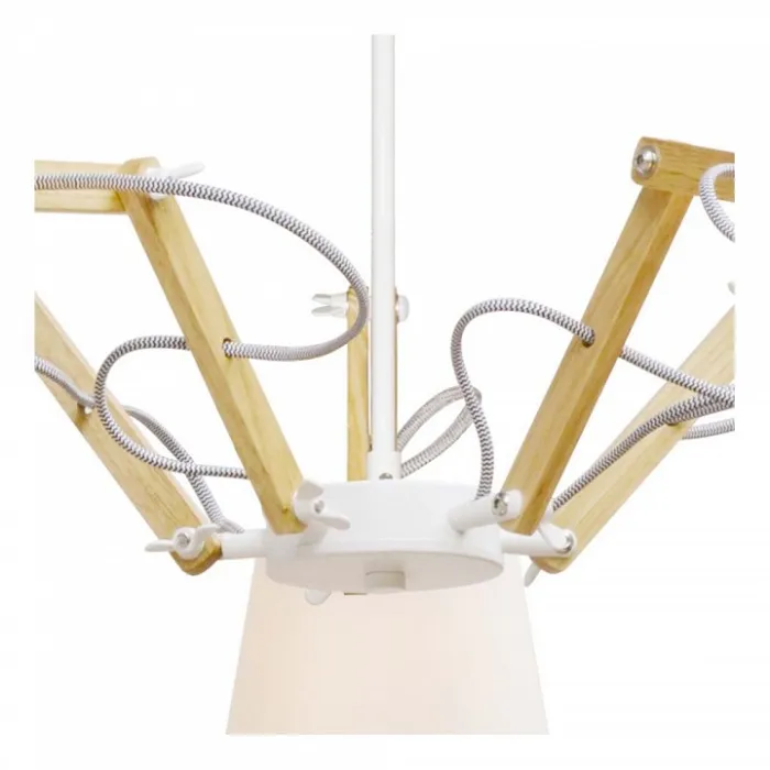 Подвесная люстра Arte Lamp Pinocchio A5700LM-5WH Цвет арматуры белый Цвет плафонов белый от ImperiumLoft
