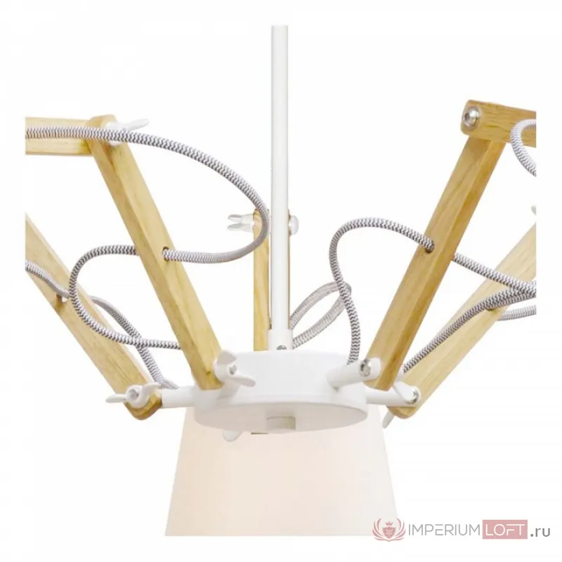 Подвесная люстра Arte Lamp Pinocchio A5700LM-5WH Цвет арматуры белый Цвет плафонов белый от ImperiumLoft