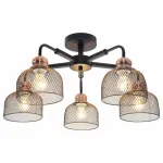 Люстра на штанге TopLight Griselda TL1158-5D Цвет арматуры медь Цвет плафонов медь от ImperiumLoft