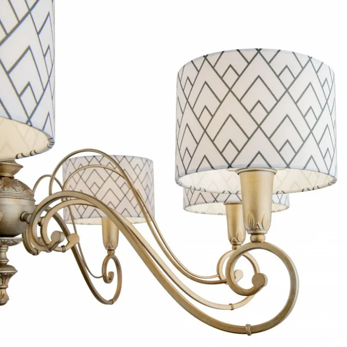 Подвесная люстра Lamp4You Modern 9 E3-07-H-LMP-Y-16 Цвет арматуры золото Цвет плафонов черно-белый от ImperiumLoft