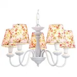 Подвесная люстра Arte Lamp Kids A9212LM-5WH Цвет арматуры белый Цвет плафонов розовый от ImperiumLoft