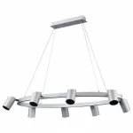 Подвесной светильник Vele Luce Zoom 742 VL10113P08 Цвет арматуры серебро Цвет плафонов серебро от ImperiumLoft