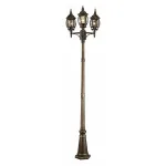 Фонарный столб Arte Lamp Atlanta A1047PA-3BN Цвет арматуры бронза Цвет плафонов прозрачный