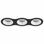 Встраиваемый светильник Lightstar Domino D637060606 цвет арматуры черно-белый