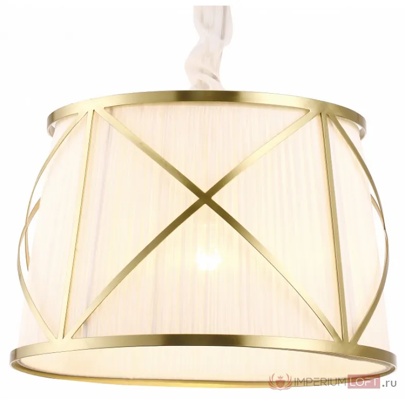 Подвесной светильник Arte Lamp Vitruvio A2805SP-1WH Цвет арматуры золото Цвет плафонов белый от ImperiumLoft