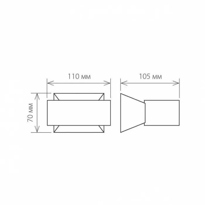 Накладной светильник Elektrostandard Blink 1549 Techno LED Blink черный от ImperiumLoft