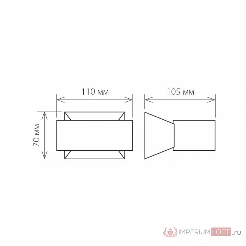 Накладной светильник Elektrostandard Blink 1549 Techno LED Blink черный от ImperiumLoft