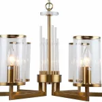 Подвесная люстра Stilfort Vase 1046/05/06P Цвет плафонов серый Цвет арматуры золото