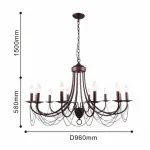 Подвесная люстра F-promo Plini 2590-12P от ImperiumLoft