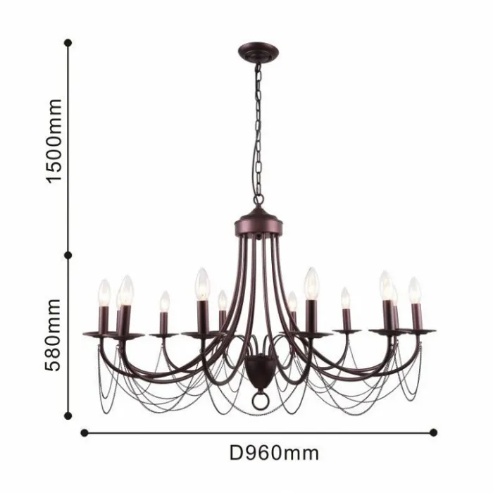 Подвесная люстра F-promo Plini 2590-12P от ImperiumLoft