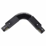 Соединитель с токопроводом гибкий для треков Arte Lamp Track Accessories A150006 Цвет арматуры черный Цвет плафонов белый