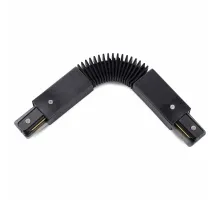Соединитель с токопроводом гибкий для треков Arte Lamp Track Accessories A150006 Цвет арматуры черный Цвет плафонов белый