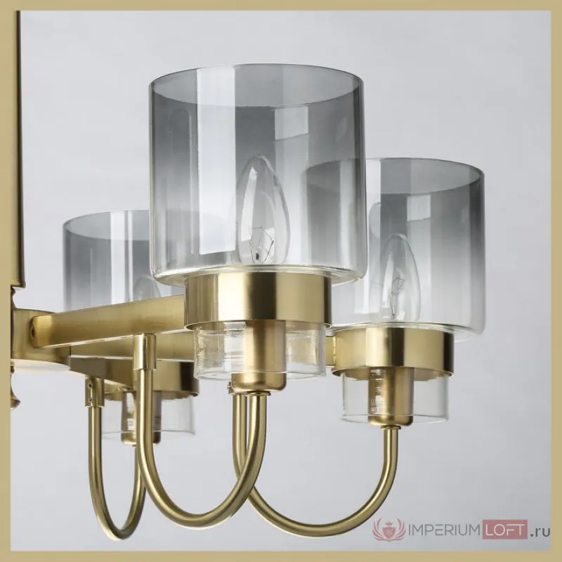 Подвесная люстра MW-Light Элла 18 483014906 Цвет арматуры медь Цвет плафонов серый от ImperiumLoft