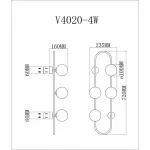 Накладной светильник Moderli Krona V4020-4W от ImperiumLoft
