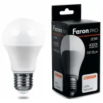 Лампа светодиодная Feron LB-1020 E27 20Вт 4000K 38042 Цвет арматуры никель Цвет плафонов белый от ImperiumLoft