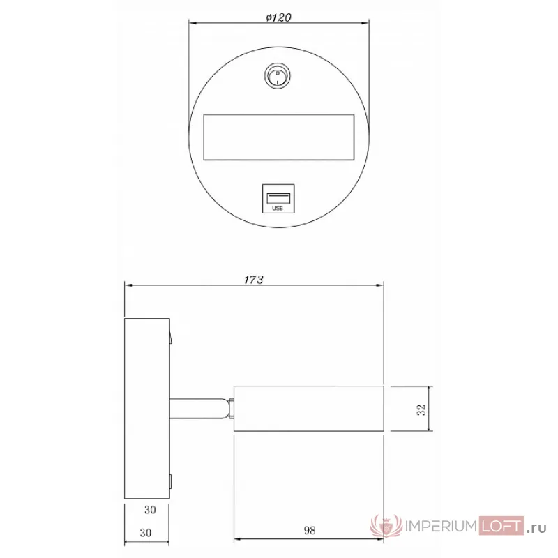 Бра Freya LED FR10010CW-L6MG Цвет арматуры золото Цвет плафонов золото от ImperiumLoft