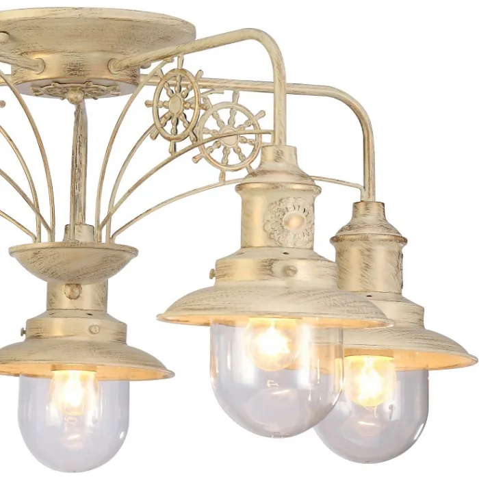 Потолочная люстра Arte Lamp Sailor A4524PL-5WG Цвет арматуры золото Цвет плафонов прозрачный от ImperiumLoft