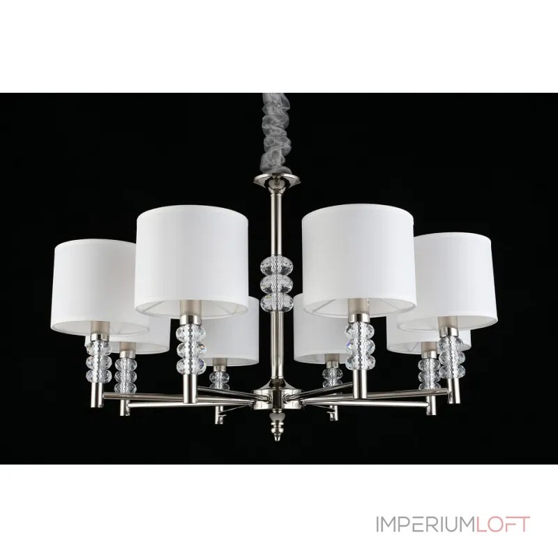 Подвесная люстра Aployt Franula APL.724.03.08 Цвет арматуры никель Цвет плафонов белый от ImperiumLoft