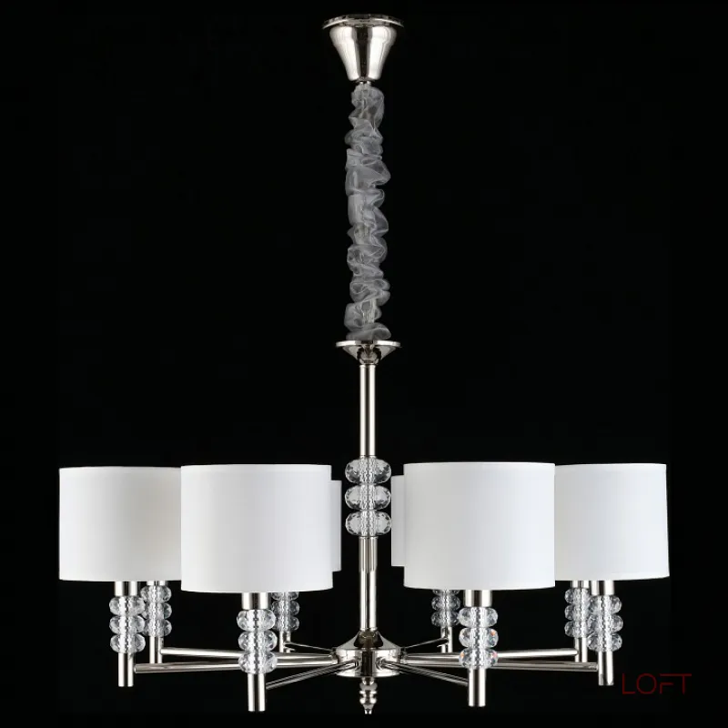 Подвесная люстра Aployt Franula APL.724.03.08 Цвет арматуры никель Цвет плафонов белый от ImperiumLoft