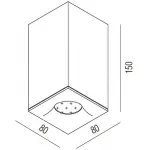 Накладной светильник Donolux DL18437 DL18437/11WW-SQ White