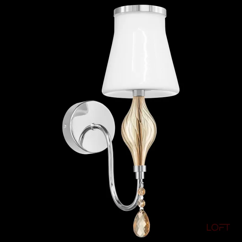 Бра Lightstar Escica 806610 Цвет арматуры янтарный Цвет плафонов янтарный