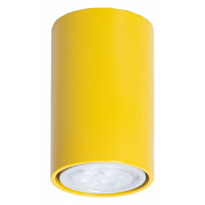 Накладной светильник TopDecor Tubo 6 Tubo6 P1 16 Цвет арматуры желтый Цвет плафонов черный от ImperiumLoft