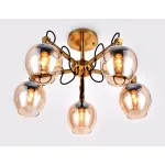 Люстра на штанге Ambrella Traditional 27 TR9061 Цвет плафонов янтарный Цвет арматуры бронза от ImperiumLoft