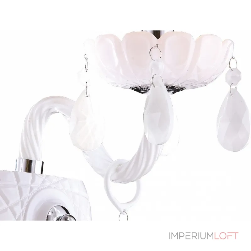 Бра Arte Lamp Teatro A3964AP-1WH Цвет арматуры хром Цвет плафонов белый