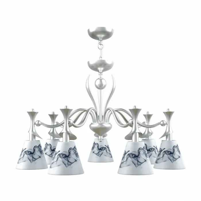 Подвесная люстра Maytoni Modern 12 M3-07-CR-LMP-O-10 Цвет арматуры белый Цвет плафонов белый от ImperiumLoft