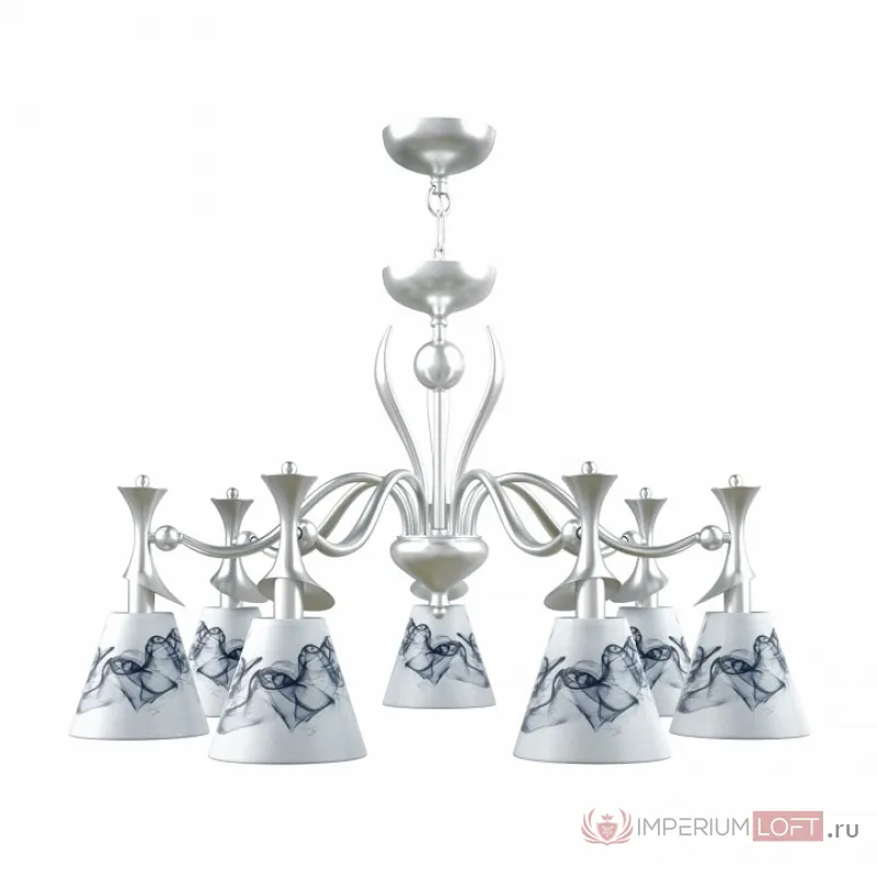 Подвесная люстра Maytoni Modern 12 M3-07-CR-LMP-O-10 Цвет арматуры белый Цвет плафонов белый от ImperiumLoft