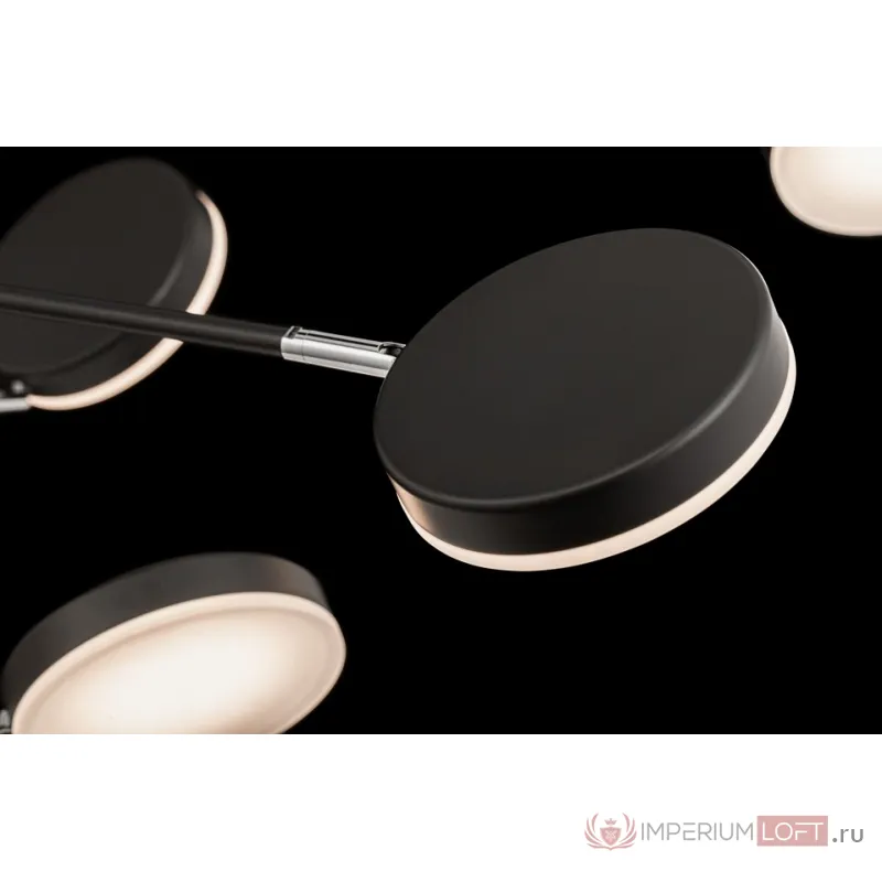 Люстра на штанге Maytoni Fad MOD070PL-L48B3K Цвет арматуры черный Цвет плафонов белый от ImperiumLoft