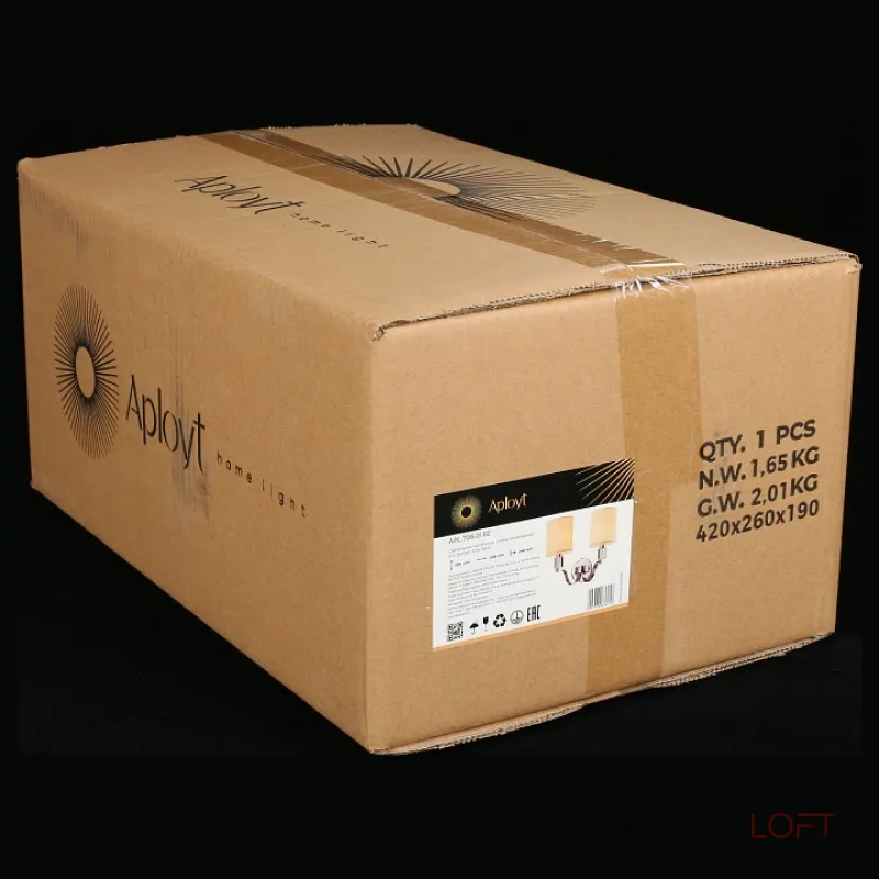 Бра Aployt Ivet APL.706.01.02 Цвет арматуры хром Цвет плафонов кремовый от ImperiumLoft Бра Aployt Ivet APL.706.01.02 Цвет арматуры хром Цвет плафонов кремовый от ImperiumLoft