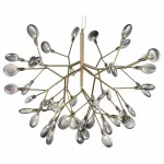 Подвесная люстра ST-Luce Riccardo SL411.213.45 Цвет арматуры золото Цвет плафонов серый от ImperiumLoft