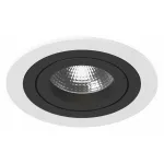 Встраиваемый светильник Lightstar Intero 16 round i61607 Цвет арматуры черно-белый Цвет плафонов белый