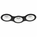 Встраиваемый светильник Lightstar Domino D697060606 цвет арматуры черно-белый